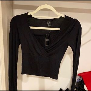 Forever 21 black crop top